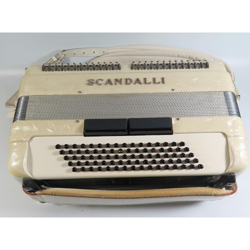 281 - A Scandalli Piano Accordion with 37 keys and 80 buttons, in hard case (one owner from new) *PHONE BI... 