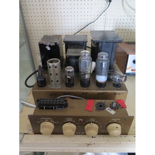 283 - An H. J. Leak & Co. Ltd. 'Point One' TL/12 12W. Amplifier, Leak switch box and Powermaster variable ... 