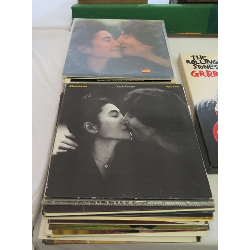 299 - A Collection of LP's including John Lennon and Yoko Ono, Band on the Run, The Seekers, The Carpenter... 