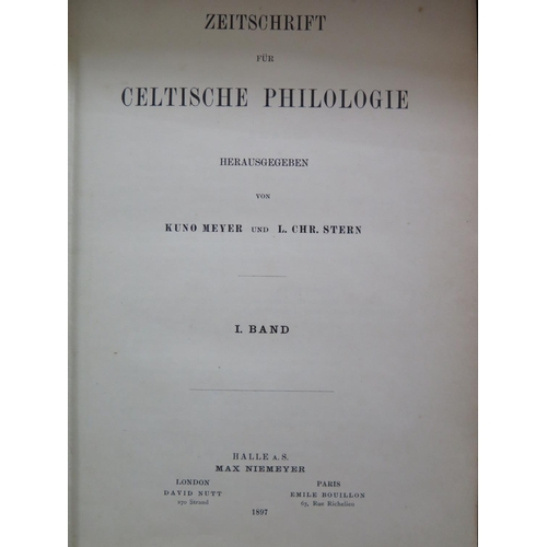 304 - A Rare Set of the Academic Journal of Celtic Studies: Zeitschrift für Celtische Philologie Herausgeg... 