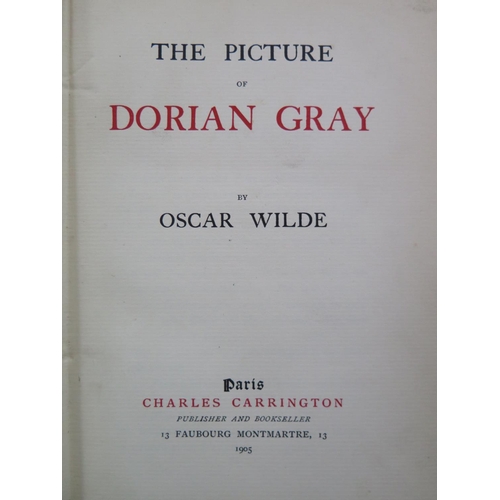 306 - Oscar Wilde, The Picture of Dorian Gray, Paris Charles Carrington 1905 in cloth boards