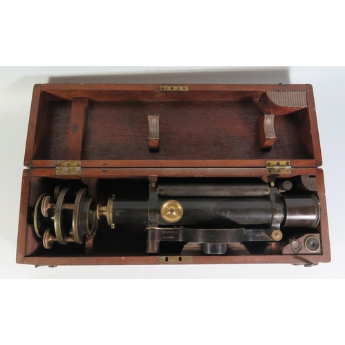 348 - A Troughton & Sims Surveyor's Theodolite in fitted box