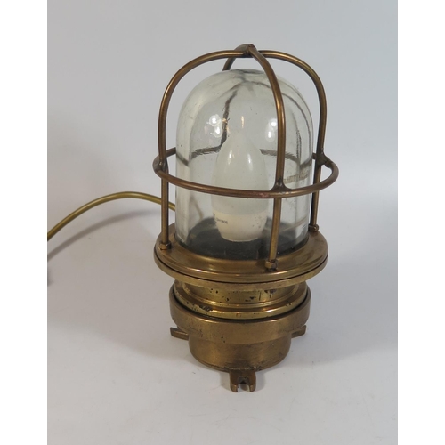 351 - Four Copper Ship's Lamps