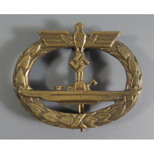 365 - From the Charles Hume-Smith Collection: A WWII Nazi German Navy U-Boat Badge, maker Schwerin, Berlin