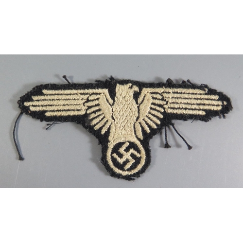 371 - From the Charles Hume-Smith Collection: A WWII Nazi German Badge SS Sleeve Eagle