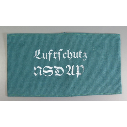 372 - From the Charles Hume-Smith Collection: A WWII Nazi German Luftschutz Armband