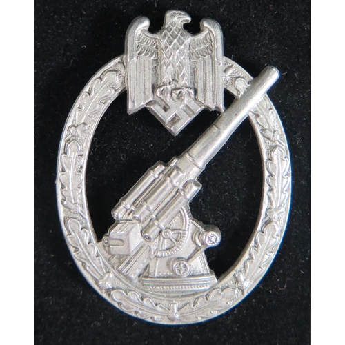 384 - From the Charles Hume-Smith Collection: A Scarce WWII Nazi German Army Flak Badge