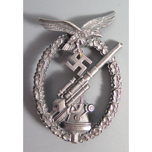 387 - From the Charles Hume-Smith Collection: A Very Rare WWII Nazi German Luftwaffe Flak Badge, cased