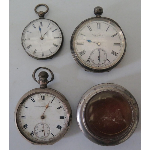 126 - A Russells Ltd. of Liverpool (Maker to The Queen and British Admiralty) .935 Silver Cased Open Dial ... 