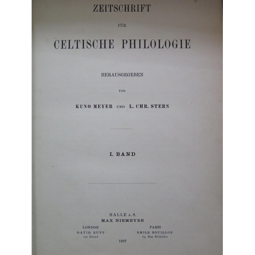 304 - A Rare Set of the Academic Journal of Celtic Studies: Zeitschrift für Celtische Philologie Herausgeg... 