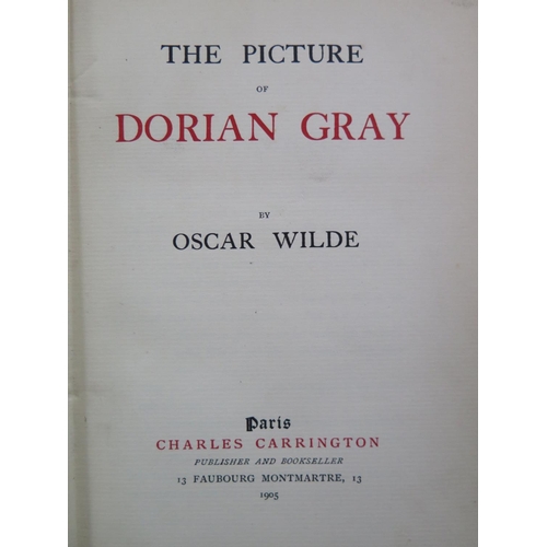 306 - Oscar Wilde, The Picture of Dorian Gray, Paris Charles Carrington 1905 in cloth boards