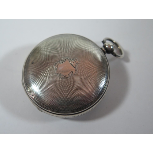 51 - A Victorian Silver Cased Keywound Chain Driven Fusee Full Hunter Pocket Watch, the outer case with e... 