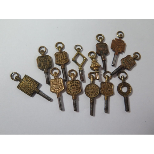 75 - A Collection of Advertising Pocket Watch Keys