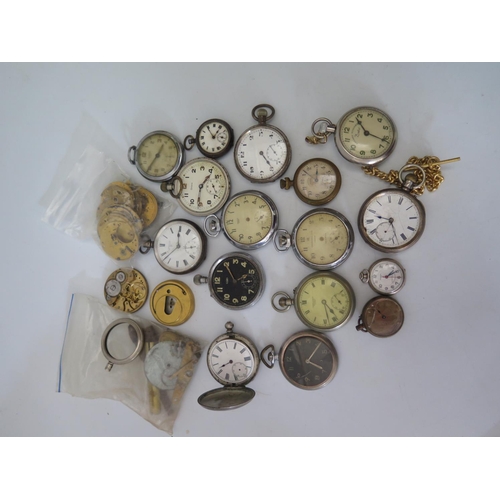 97 - A Large Selection of Pocket Watches etc