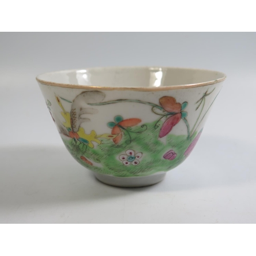 524 - Two Nineteenth Century Chinese Tea Bowls, one other etc