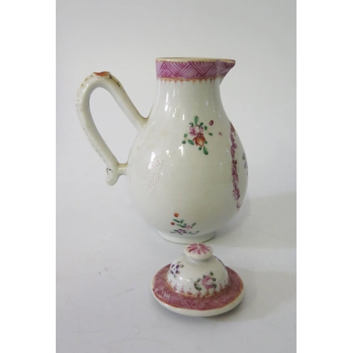 536 - A Small Chinese Famille Rose Jug with cover, 14.5cm