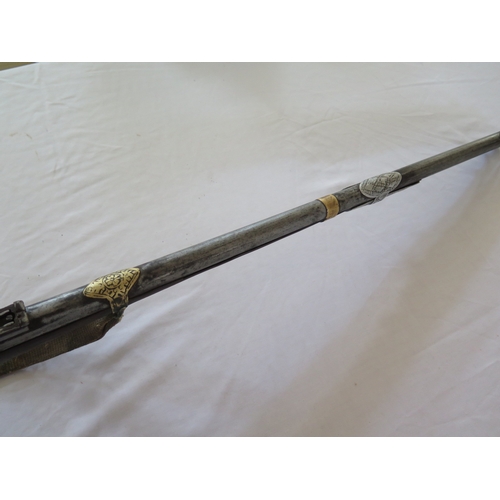 566a - A Martini Henry Rifle with Afghan decoration