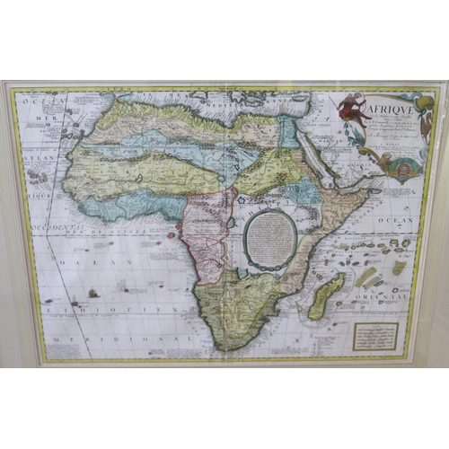 307 - CORONELLI, Vincenzo Maria. [Coronelli/Nolin map of Africa], Afrique selon les relations les plus nou... 