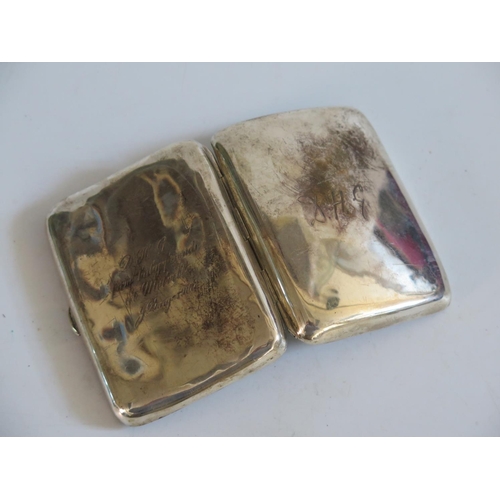 49 - A Chester Silver Cigarette Case, 78g