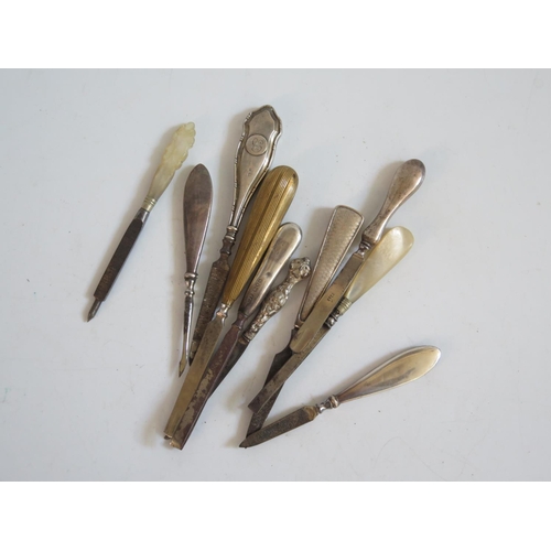 50 - A Collection of Silver Handled and other manicure tools