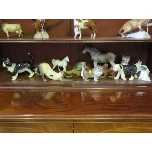 510 - A Selection of Beswick, Coopercraft and other animal ornaments