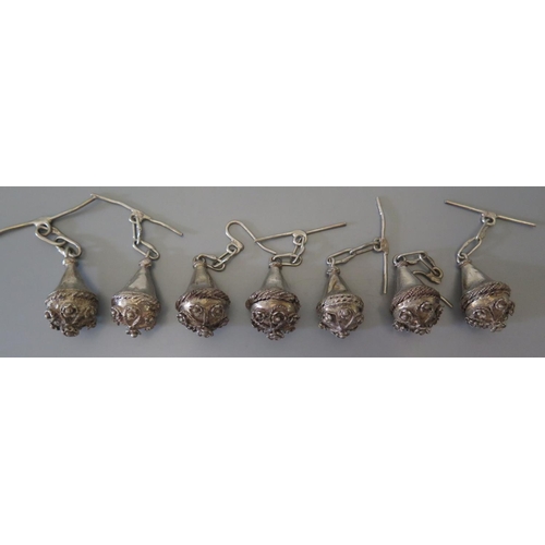 119 - Seven Easter Silver Buttons/Toggles, 79g