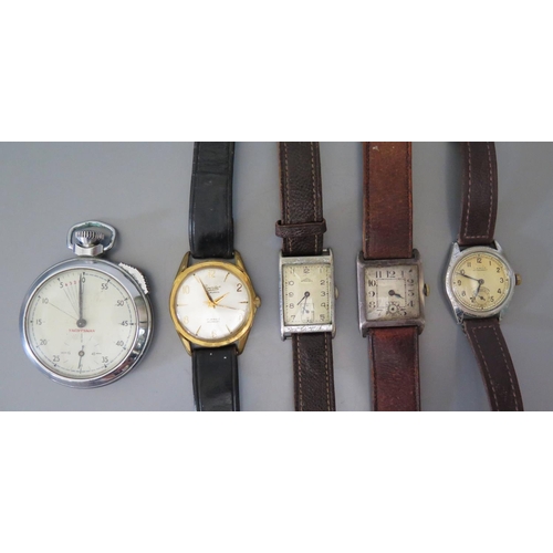 220 - A Selection of Vintage Wristwatches including Everite, Solix, Lanco and YACHTSMAN timer