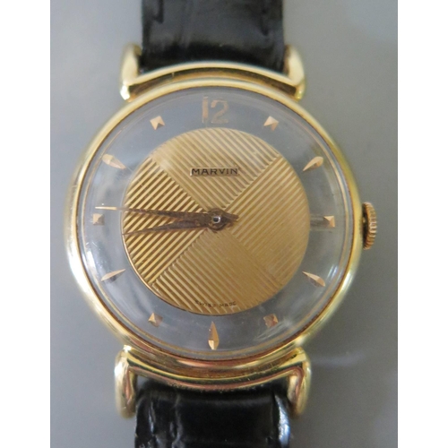 239a - A Marvin Lady's Wristwatch with skeleton back