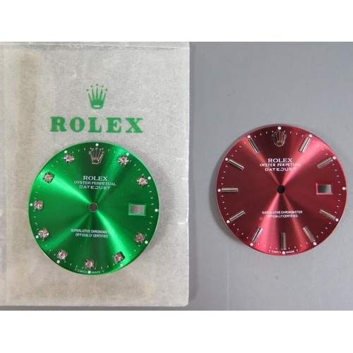 241 - Two Rolex Oyster Datejust Dials, 28mm