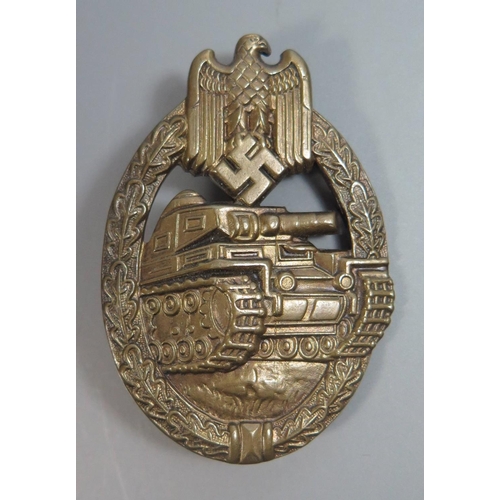 253 - A German WWII Bronze Panther Badge, JFS