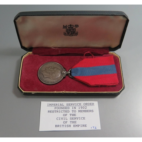 268 - Imperial Service Medal (boxed) and Lustiania medal (boxed with propaganda print) and Queen's golden ... 