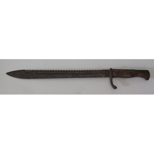 275 - A German Sawback Bayonet, unmarked