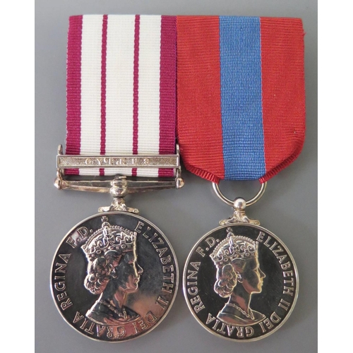 286 - An Elizabeth II General Service Medal with Cyprus Bar awarded to MNE H J DOWN RM131186RM and Imperia... 