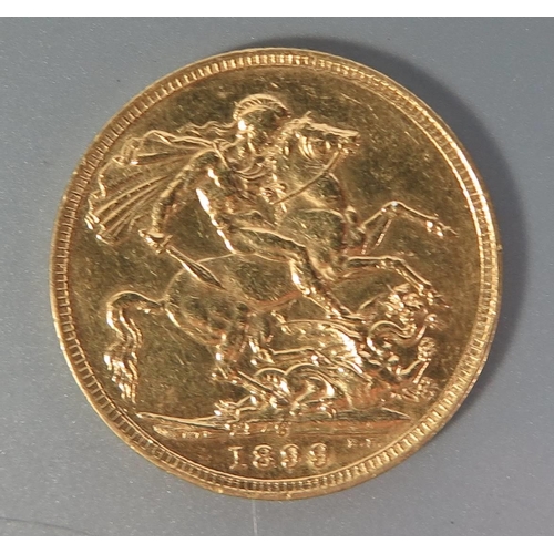 301k - A Victorian Gold Sovereign 1899