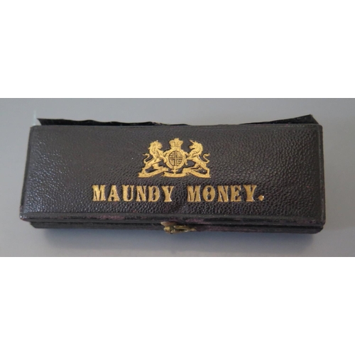 301L - A Cased Set of Victorian Maundy Money 1893