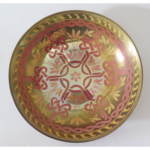 393 - An Arts & Crafts Lustre Bowl by William Mycock, monogram to base and dated 1924, 27.5cm diam. 7cm hi... 