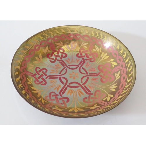 393 - An Arts & Crafts Lustre Bowl by William Mycock, monogram to base and dated 1924, 27.5cm diam. 7cm hi... 