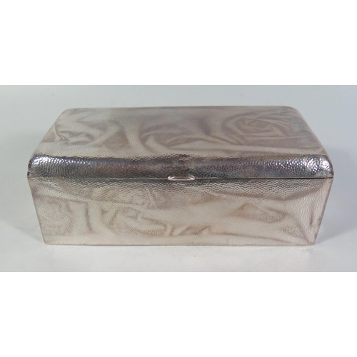 99c - A Large Chinese Silver Cigarette Case, 19.5 x 9.5 x 7.5cm