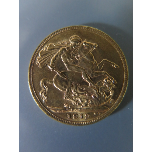 301h - A George V Gold Sovereign 1912