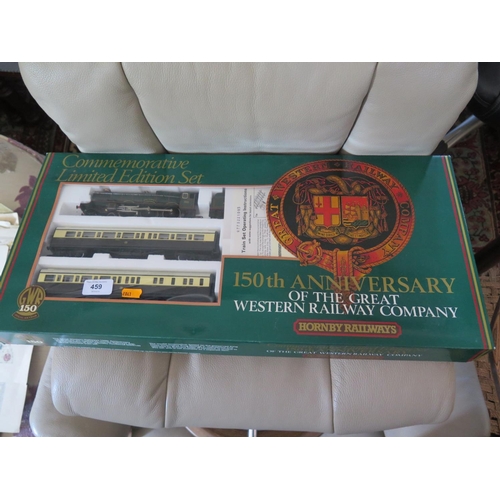 459 - A Hornby 150th anniversary of the Great Western Railway company boxed train set