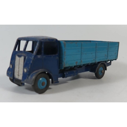 486 - Dinky 511 guy 4 tonne lorry second type 1954, violet blue and light blue