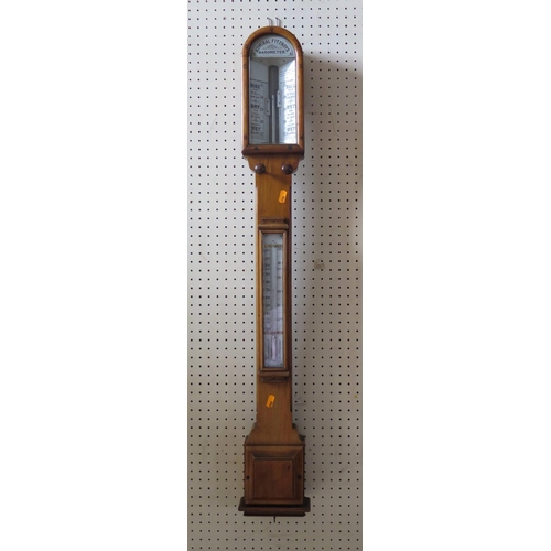 518 - An Admiral Fitzroy barometer in Oak case