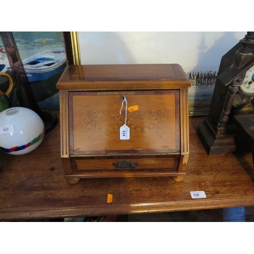 534 - A mahogany cross banded and inlaid small cabinet