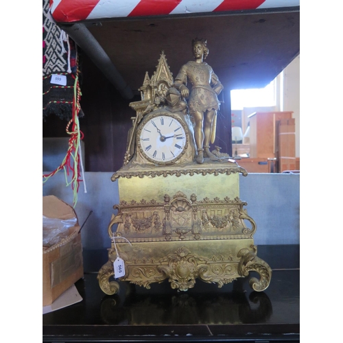 565 - Blaquart - a damaged French mantle clock