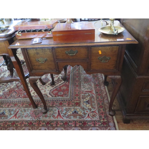 608 - An 18th century Oak lowboy