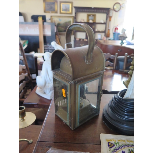 609 - Two 19th Century brass lanterns