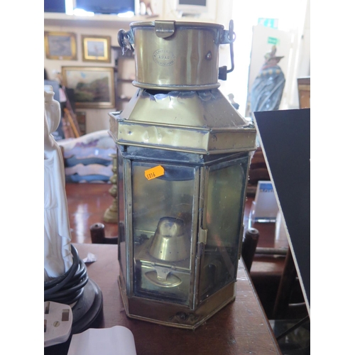 609 - Two 19th Century brass lanterns