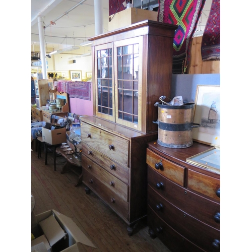 860 - Victorian mahogany Bureau bookcase