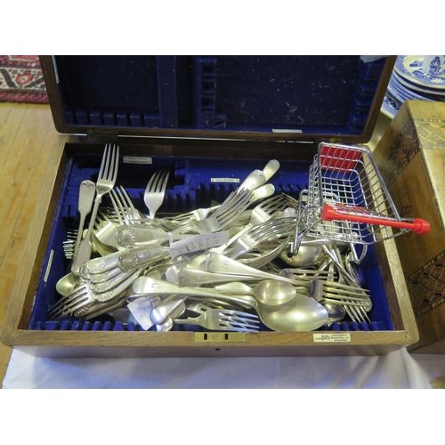 54 - A Large Selection of Silver Plated Flatware