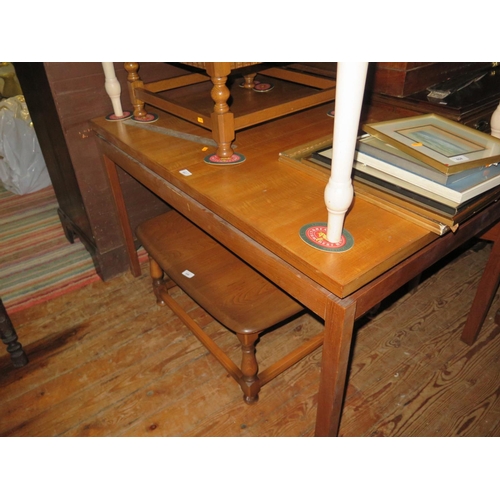 697 - A 1960-s Teak extending Dining Table and four chairs